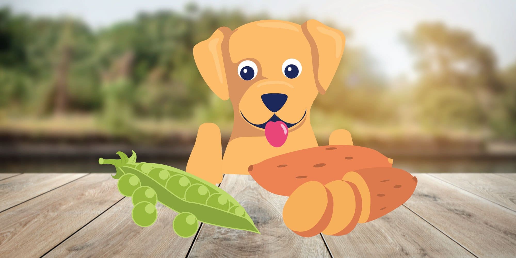 A dog enjoying peas as a healthy snack.